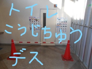 ただいまトイレ工事中です