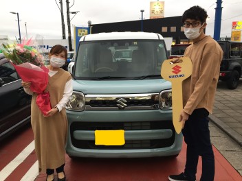 Ｙ様、スペーシアご納車おめでとうございます！