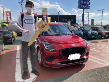 I様　スイフトをご納車いたしました☆