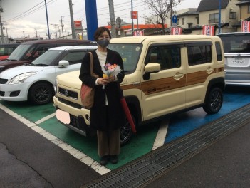 ハスラーご納車いたしました！