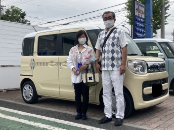 こだわりのスペーシアご納車おめでとうございます！