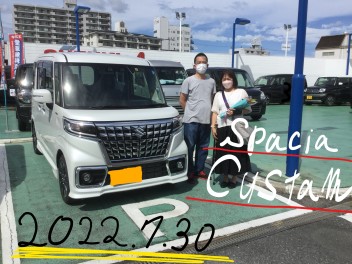 スペーシアカスタム　コネクト車！！