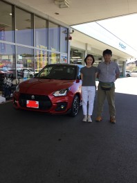 スイフトスポーツご納車おめでとうございます！