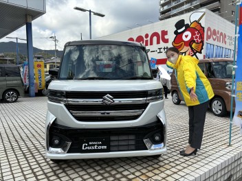 【遂に来ました！！！】新型スペーシア＆スペーシアカスタム時津店に到着！！！