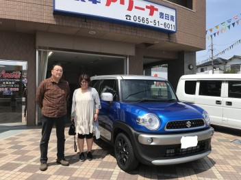 ご納車☆クロスビー☆スピーディーブルー　スターシルバー