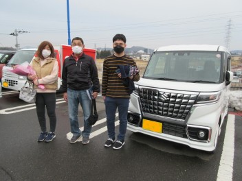 スペーシアカスタムご納車です！！！