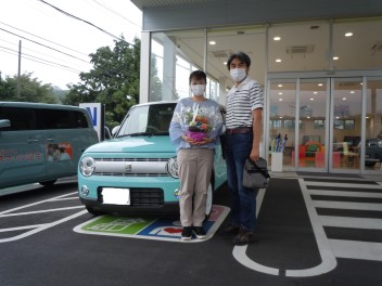 ラパンを納車させていただきました。松山