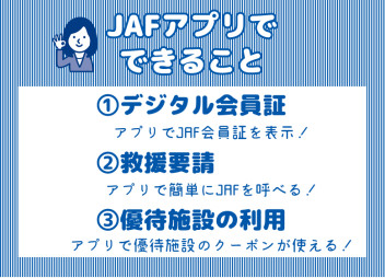 JAFスマートフォンアプリご存知ですか？