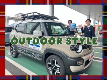 クロスビー試乗車がアウトドアスタイルに★