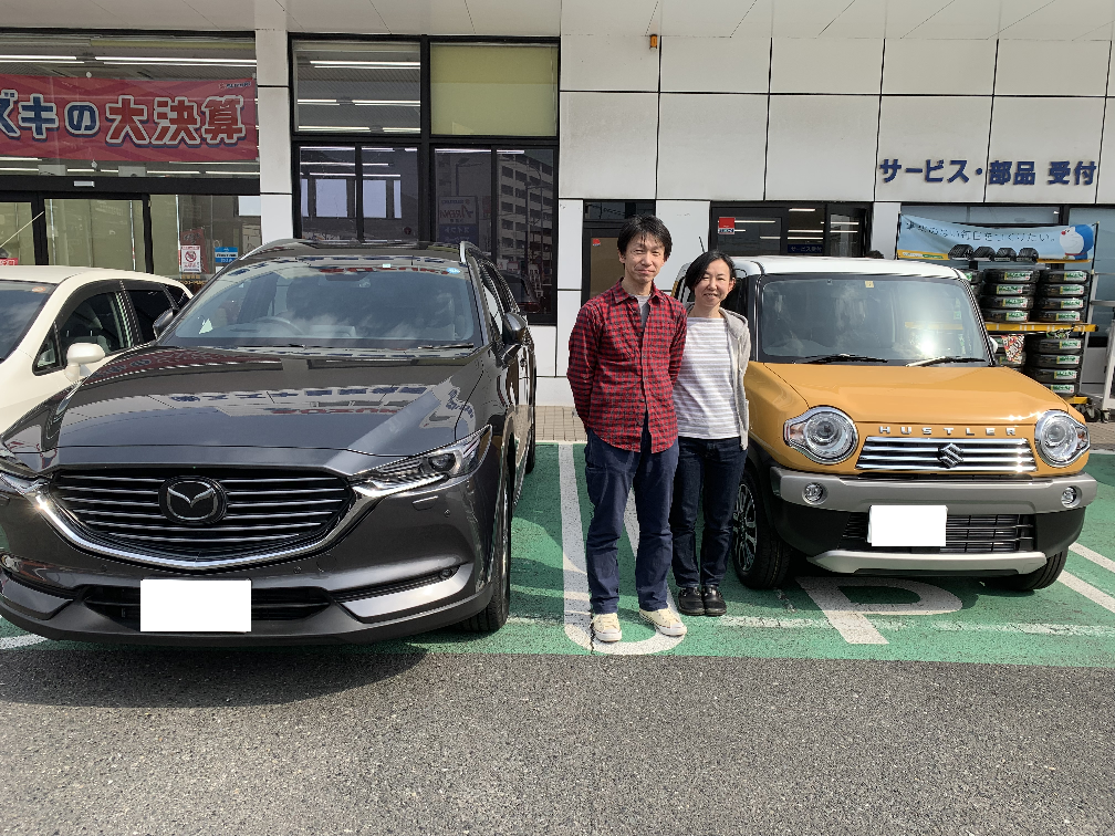 ハスラーご納車おめでとうございます V 納車ギャラリー お店ブログ 株式会社スズキ自販福岡 スズキアリーナ小倉東