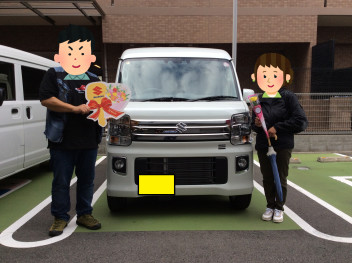 エブリイワゴンをご納車させていただきました！