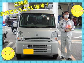 エブリィバンご納車させていただきました☆彡