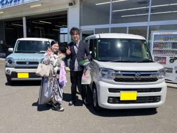 スペーシアご納車☆彡(´∀｀)