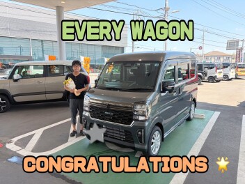 エブリイワゴンご納車おめでとうございます♪