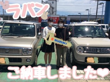 ラパンご納車させていただきました♥