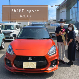 S様のスイフトスポーツを納車いたしました！