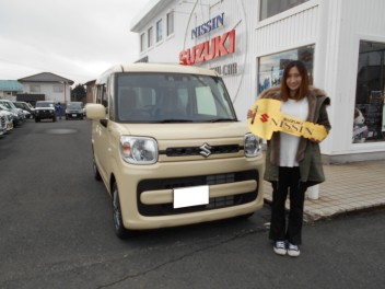 "スペーシア"納車おめでとうございます!!