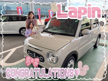ラパンLCご納車おめでとうございます！
