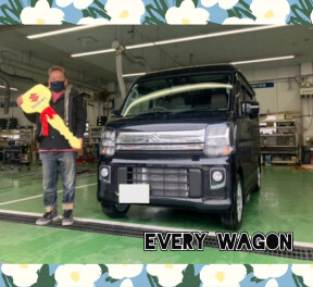 N様へエブリイワゴンをご納車です☆