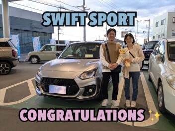 スイフトスポーツをご納車いたしました♬