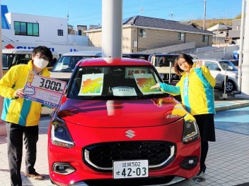 お待たせしました！新型スイフトの試乗車をご用意しました！！