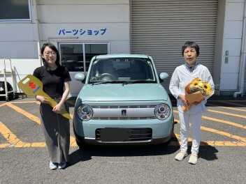 K様にアルトラパンをご納車させて頂きました