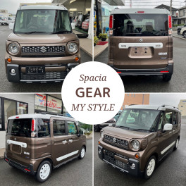 納車待ちのお客様のスペーシアギアが入庫しました！