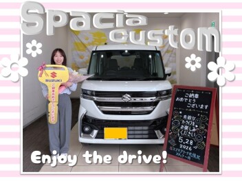 【スペーシアカスタム】ご納車おめでとうございます＠はら