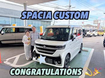 スペーシアカスタムご納車おめでとうございます☆彡