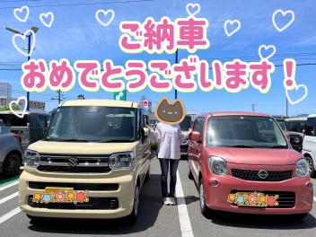 新型スペーシア　ご納車おめでとうございます！