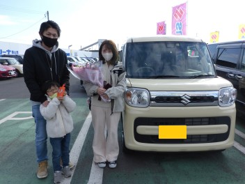 スペーシアのご納車、おめでとうございます！