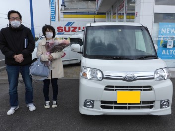 ダイハツ　タントのご納車、おめでとうございます！