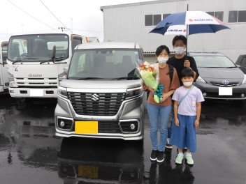 スペーシアカスタムのご納車、おめでとうございます！