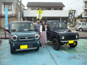 新車ハスラー納車です。