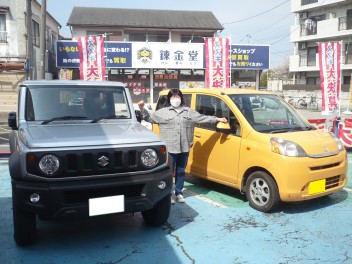 ジムニーシエラ納車です。