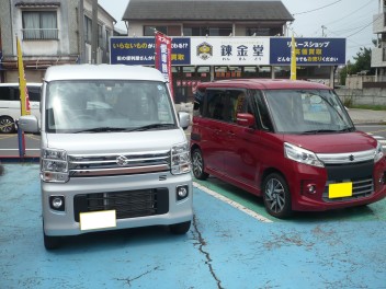 新車エブリィワゴン納車です。