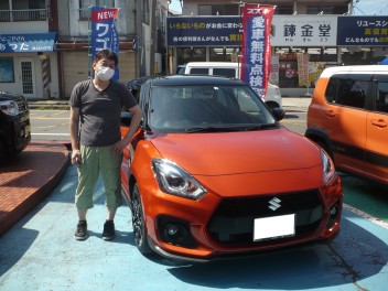 新車スイフトスポーツ納車です。