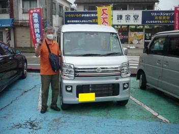 新車エブリィワゴン納車です。