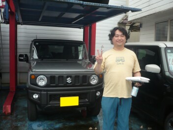 新車ジムニー納車です。
