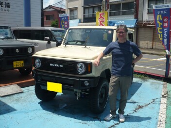 新車ジムニー納車です。