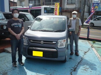 新車ワゴンＲ納車です。