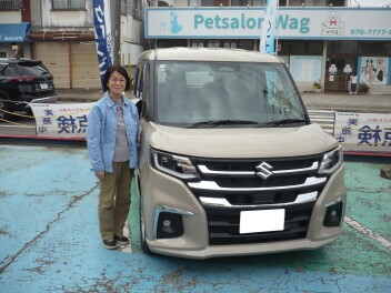 新車ソリオ納車しました。