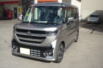 新車スペーシアカスタム納車です。