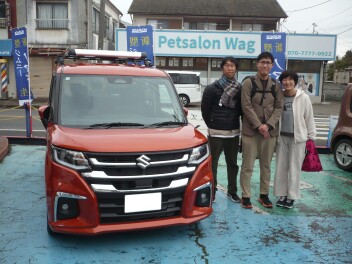 新車ソリオ納車です。