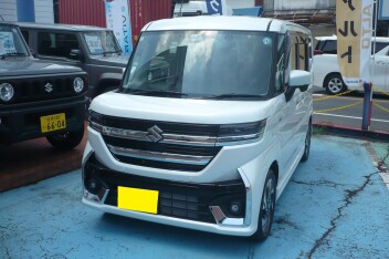 新車スペーシアカスタム納車です。