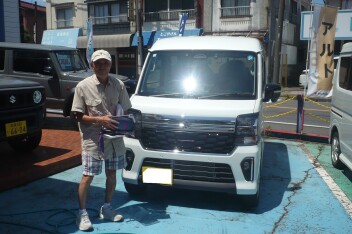 新車エブリィワゴン納車です。