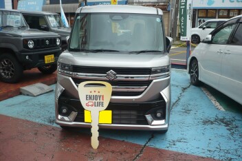 新車スペーシアカスタム納車です。