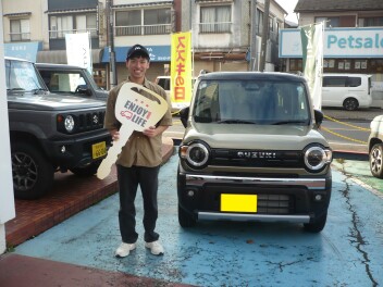 新車ハスラー納車です。
