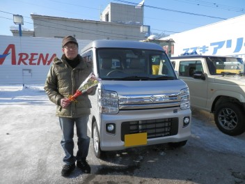 エブリイワゴン、納車いたしました！！