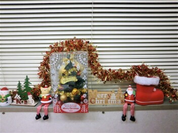 サンタさんのディスプレイ